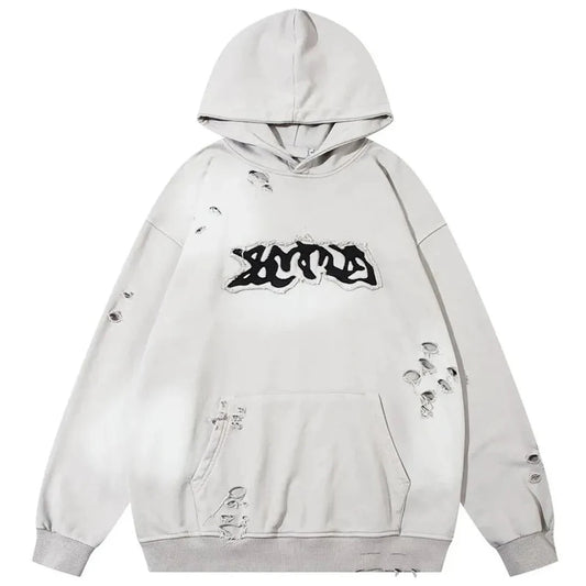 [AMO] RIPPED HOODIE