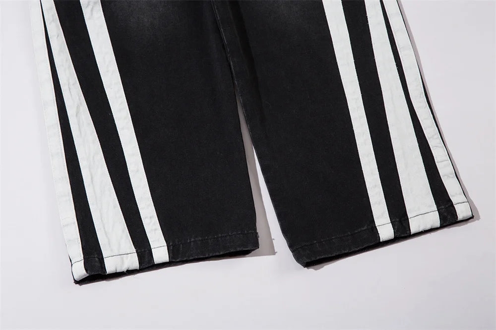 [AMO] STRIPE JEANS